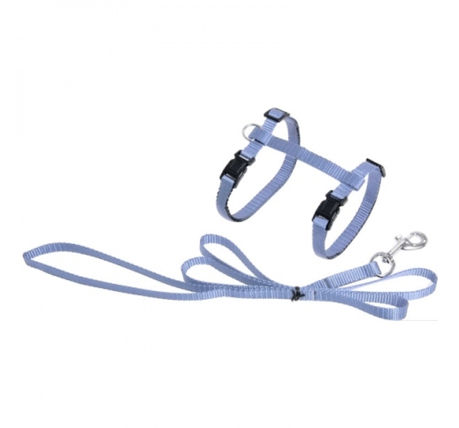 Cat Harness Light Blue with Harness 110cm