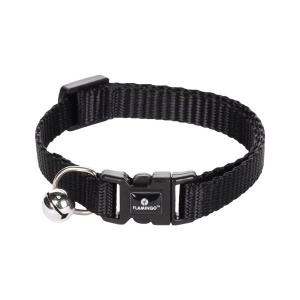 Flamingo Nailonist Kassi Kaelarihm "Ziggi", Must 20-35cm