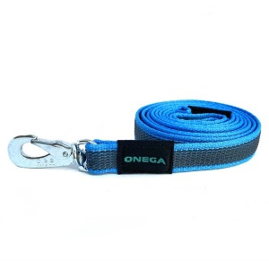 Onega Rubberized Dog Leash Blue (with BGB carabiner) 20 mm x 3 m