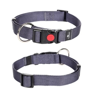 Flamingo Nailonist Kaelarihm "Ziggi", Hall/Sinine 30-45cm x 15mm