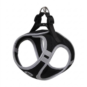 Croci Reflective Dog Harness, Black M 41-46cm