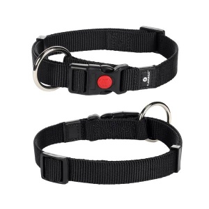 Ошейник для собаки, черный 25мм x 45-65см