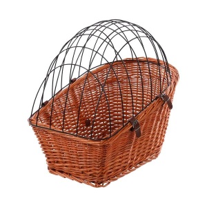 Flamingo dviračių krepšys šuniui „Linea“, rudas, bagažo laikikliui, 55x35x50cm