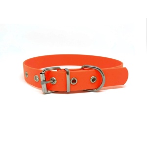 Onega Dog Collar, Biothane Orange 25 mm x 65 cm