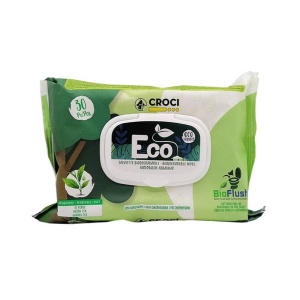 Croci Eco Mitrās Salvetes Suņiem un Kaķiem - Zaļā Tēja un Hlorheksidīns 30gab
