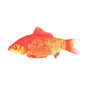 Cat Toy Flounder Moving Fish Orange 30cm