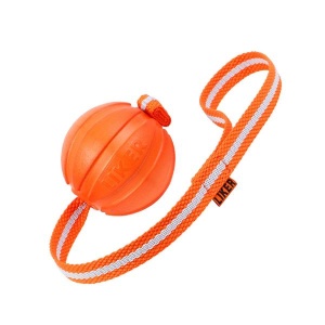 LIKER Mänguasi Koerale Nööriga Pall 9cm (Ujub vees)