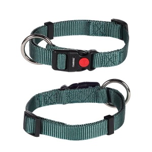 Collar Ziggi Nylon Forest Green 20-35cm x 10mm