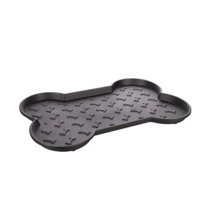 Flamingo Placemat from Recycled Plastic, Black 47x33cm