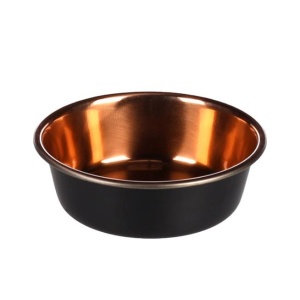 Flamingo Roostevabast Terasest Söögikauss Koerale, Ezra Must/Vask 300ml