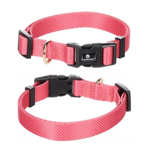 Flamingo Nailonist Kaelarihm "Noekie", Roosa M 40-55cm x 20mm