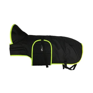 Zero DC Vihmamantel Must Neoonrohelisega 40cm