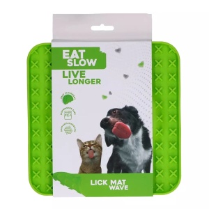 Eat Slow Live Longer Lakkumismatt Koerale M 20x20cm Roheline