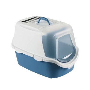 Stefanplast Liivakast Kassile "Easy Clean" Filtriga Valge/Sinine