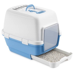 Stefanplast Liivakast Kassile "Clever&Smart" Sahtli ja Filtriga, Valge/Sinine