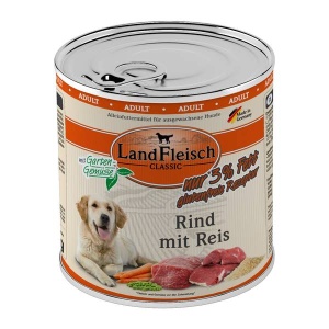 Landfleisch Classic Šunų konservai su jautiena ir ryžiais (mažai riebalų) 800g