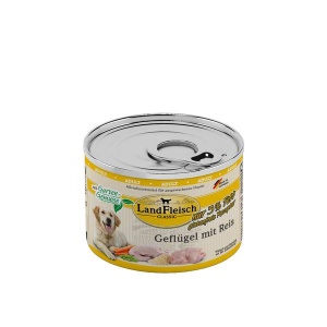 Landfleisch Classic Šunų konservai su paukštiena, ryžiais ir daržovėmis 195 g