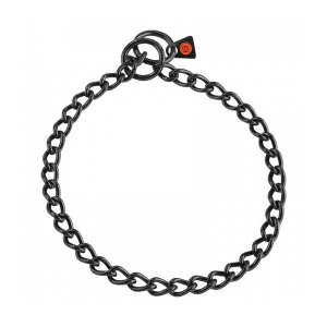 HS Sprenger Цепь-ошейник, чёрная (короткое звено) 3 мм x 45 см