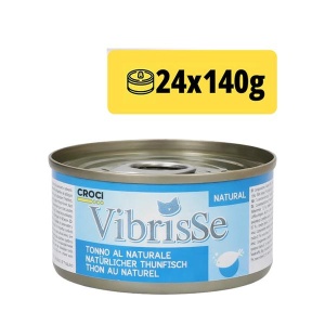 Vibrisse konservuotas kačių maistas su tunu, 140 g x 24