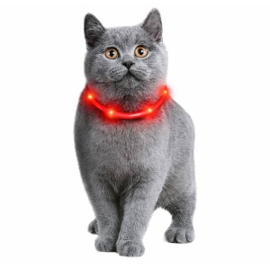 Flamingo LED Collar "Visio Light", Red 20-35cm