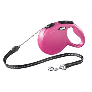 Flexi M New Classic Roosa Nöör 8m 20kg