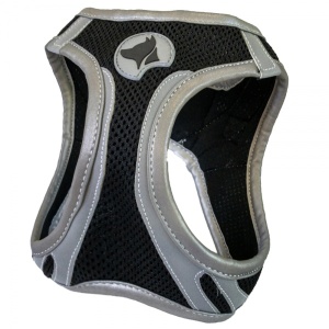 Croci Шлейка светоотражающая, черный M