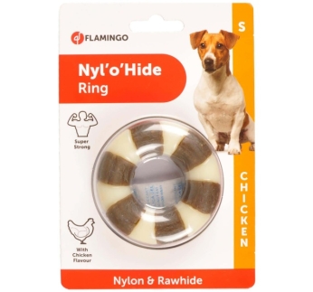 Nylon & Rawhide Ring 8cm