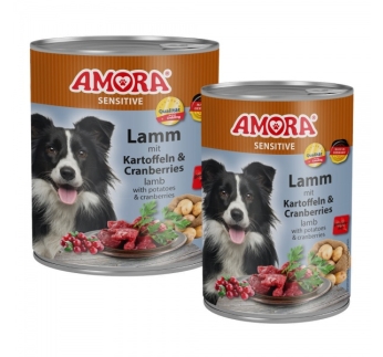 Amora Sensitive Canned Dog Food (Lamb & Potato) 800g
