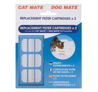 Cat Mate Pet Fountain Filter Cartridges 2pcs