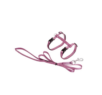 Cat Harness Baby Pink with Leash 110cm